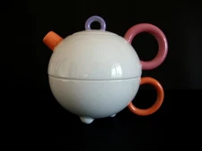 Matteo Thun Tea for one tea cup and tea pot Arzberg ceramic Vintage Memphis era