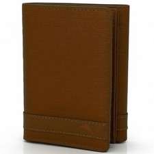 New TOMMY BAHAMA Leather Wallet Men Brown Tan Bifold 31TM110011
