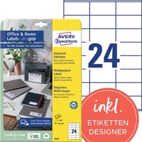1-20X Avery Zweckform Universal-Etiketten Office&Home, 70 X 36 Mm Bis 60% Rabatt