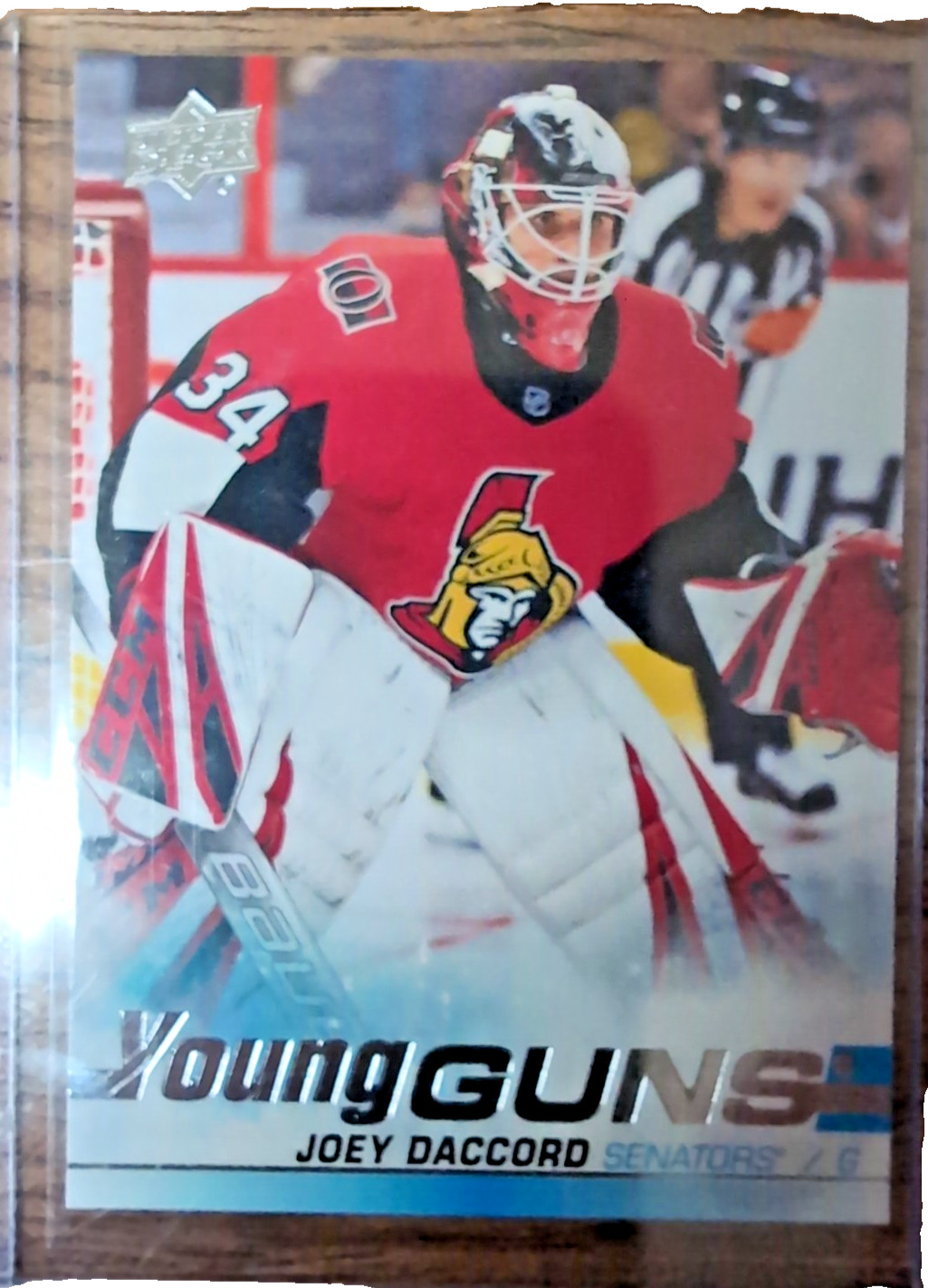 Upper Deck 2019-20 Series 2 Joey Daccord Young Guns Ottawa Senators Rookie #477