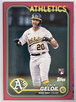 2024 Topps Update #US131 ZACK GELOF Rookie - Mothers day Hot Pink /50