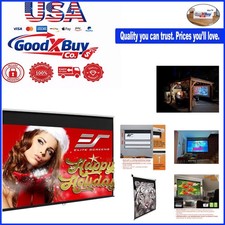 100-Inch Manual Pull Down Projection Screen 16:9 MaxWhite 2, 4K HDR, Wall Mou...