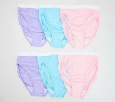 A632206 Breezies Original Cotton Brief Panties Size 14 Pastel Pack LN/UNUSED/CLN