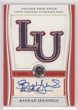 2009 Bowman Draft Picks College Logo 33/75 Rashad Jennings Patch Auto 0u1n