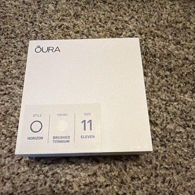 Oura Ring Gen3 Horizon Brushed Titanium Size 11 Smart Ring Fitness Open Box