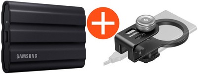 Samsung Portable SSD T7 Shield 4 TB USB 3.2 Gen2 Typ-C Schwarz PC/Mac inkl. S...