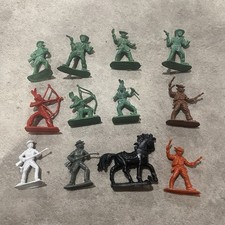 vintage 1980s plastic cowboys and indians lot