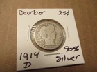 Barber/Liberty Quarter, 1914-D, 90% SILVER!! #11
