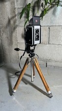 1950s Kodak Duaflex 2 Vintage Film Camera and Tripod-KALT Wood and Chrome Tripod