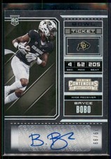 2018 Panini Contenders Draft Picks Bryce Bobo Bowl /99 Colorado Buffaloes