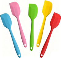 Teigschaber Silikon Set,5 StüCk Pfannenwender Silikon,HitzebestäNdig Spatel Set,