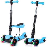 3-In-1 Kinder Roller Led RäDer Kinderscooter Dreiradscooter Scooter Cityroller