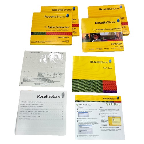 Rosetta Stone Brazilian Portuguese Level 1-3 Disc Set - Picture 3 of 6