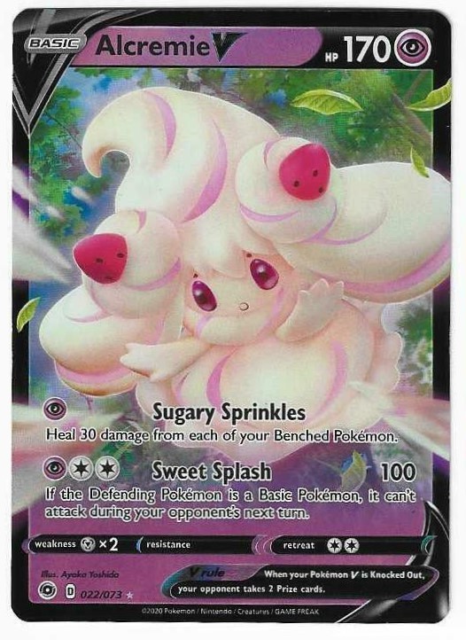 Alcremie V Ultra Rare Champion's Path 22/73 NM