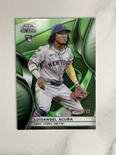 2025 Topps Chrome Black Baseball - Green - #53 - LUISANGEL ACUNA - /99