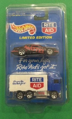 1997 Hot Wheels 2 Pack Rite Aid & Mattel Limited Edition 19904 In Protector