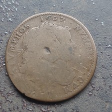 3) franz&ouml;sischer Rechenpfennig (Jeton) aus Kupfer aus dem Jahr 1667