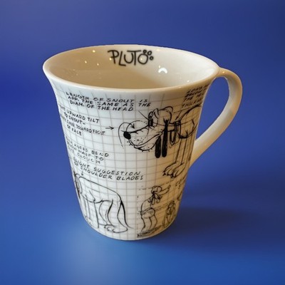 Disney Mickey 90 Years Pluto Sketchbook Ceramic Coffee Mug Cup