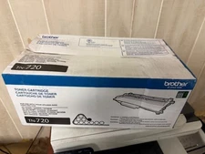 Brother Original Toner Cartridge TN-720 Black OEM.   SEALED BOX W DENTS.