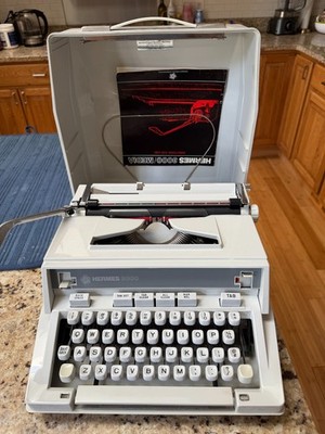 Hermes 3000 Portable Typewriter, Just Serviced, Works Perfectly, with Case and M