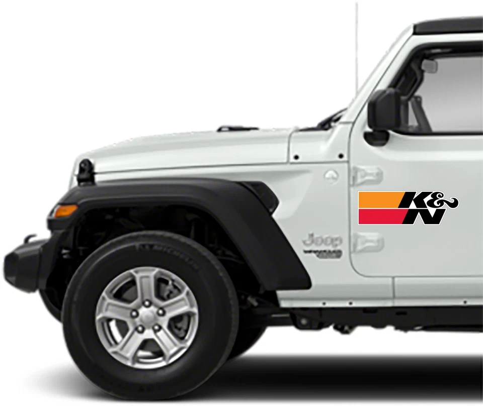 2x Calcomanías adhesivas de vinilo laminado troquelado logotipo filtros K&N elige tamaños carreras Foto 3 de 4