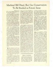 1927 Marland Oil Company Story, F&B of Page: Marland Bill Dead in Oklahoma House