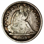 1839 Seated Liberty Half Dime H10C Raw