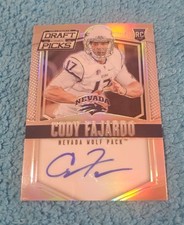 2015 Prizm Draft Picks Cody Fajardo Nevada Silver Rookie Autograph #167 (2)
