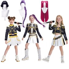 Kids Girls Demon Hunters Costume Rumi Mira Zoey Cosplay Halloween Outfits
