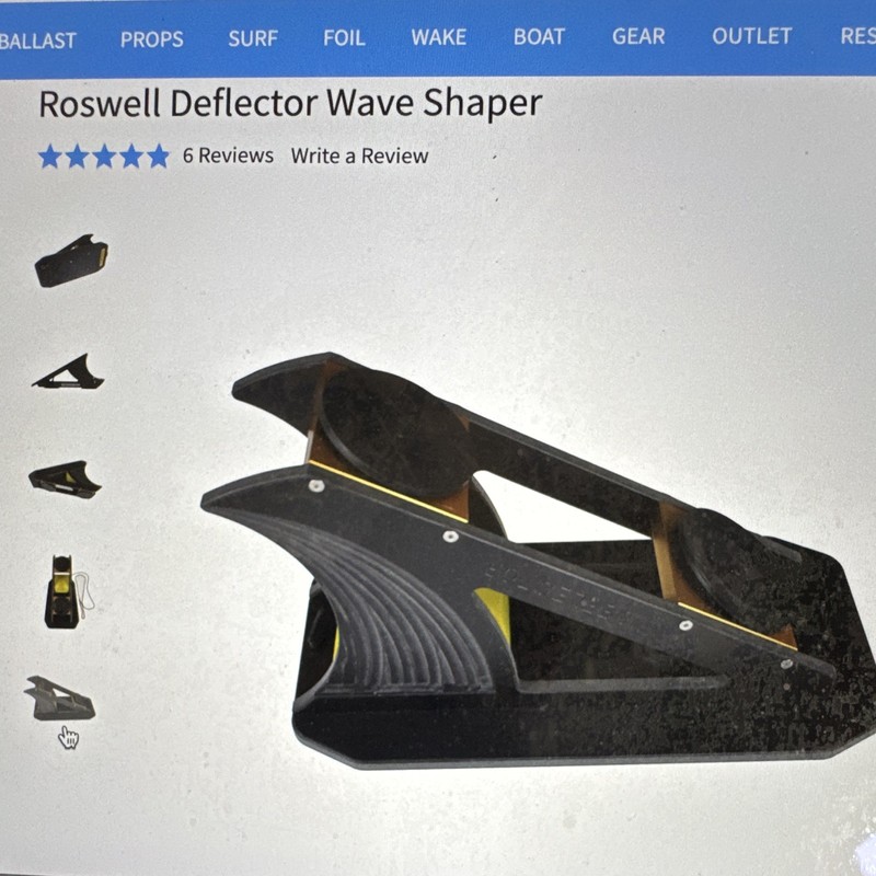 Roswell Deflector Wave Shaper Wakeboarding Waterskiing Boat Accessory