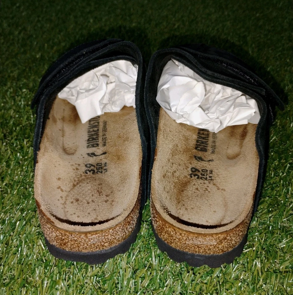 Birkenstock Kyoto couro preto nobuck/camurça EU39 US8 Wmn's  - Imagem 3 de 4