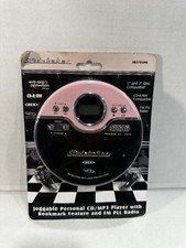 Studebaker Pink Black, Joggable Personal CD Player with FM Stereo. SB3703S