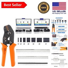 Comprehensive 486Pcs Crimping Tool Kit with Ratchet Design - For All Cable Types