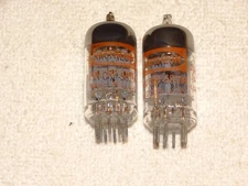 2 x JAN-CRP-5814A Raytheon Tubes*Windmill Getter*Strong Matched Pair*Mil Spec#R3