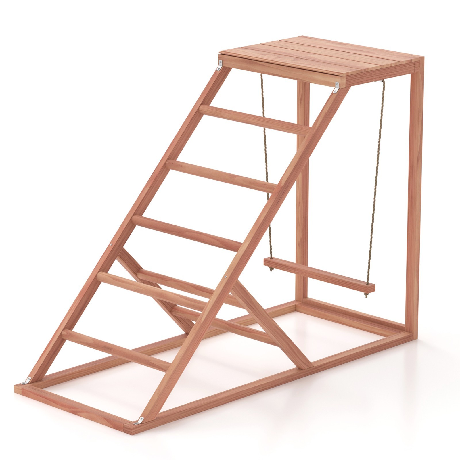 Chicken Roosting Bars w/  Swing&Ramp for Backyard, Chicken Perch Easy to clean