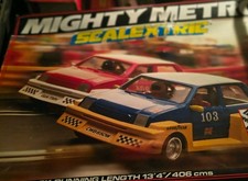 Scalextric Mighty Metro Vintage Slot Car Racing Set Boxed – see pics.