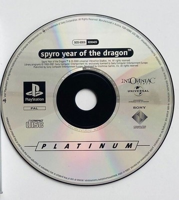 Spyro Year of the Dragon Sony PS1 PlayStation 1 Kinder Sonic Hedgehog Videospiel
