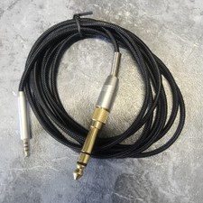For QC25 QC35 QC45 Headphone Braided Silver Plug Cable Audio Connection Cable
