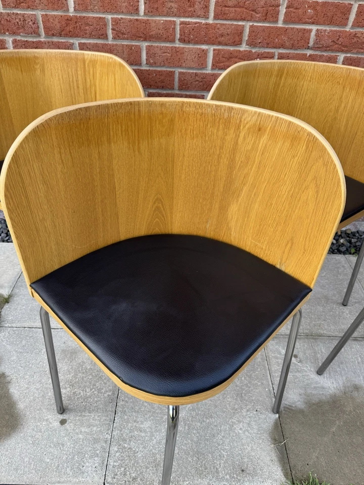 Vintage IKEA Fusion Light Wood Chairs X4 – Iconic Design by Sandra Kragnert - Image 2 of 4