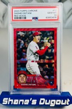 2023 Topps Chrome Shohei Ohtani #17 RED WAVE REFRACTOR 1/5 - PSA 10 Gem Mint