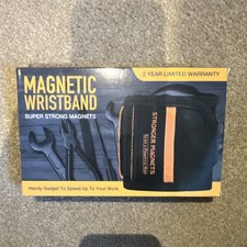 Rand new Magnetic Wristband Super Strong Magnets Nylon Black/Orange