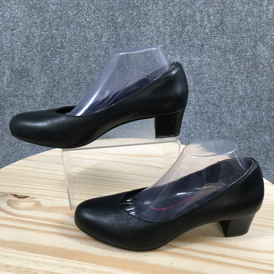 Zapatos de salón Rockport para mujer 10 N Total Motion Block de cuero negro Foto 2 de 4