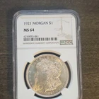 1921 Morgan Dollar NGC MS64 Silver $1 Coin Uncirculated 6259053-061