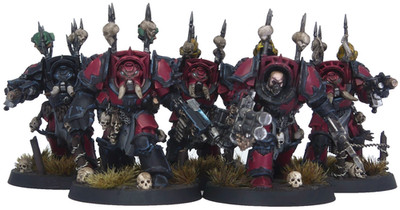 Warhammer 40K Red Corsairs Chaos Terminators Squad