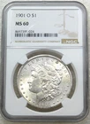 1901-O Morgan Silver Dollar NGC MS60 Frosty PQ Just Graded New Holder #P316L