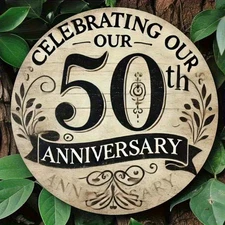 2D Flat2D Flat, 8X8Inch Aluminum Round Sign, 1pc American Country Style, Perfect