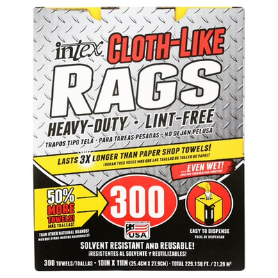 #ad Intex Cloth Like Rags in a Box 300 Towels 10quot;x11quot; Heavy Duty Trapos Tipo Tela $9.49
