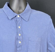 Brooks Brothers Polo Shirt Mens XXL Slate Blue Slim Fit 1818 Cotton Pocket Logo