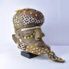 Kuba Mask Bwoom Helmet Royal Congo