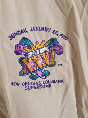 SUPER BOWL XXXI 1997 Vtg Antigua Pullover Jacket sz XL - Picture 3 of 17